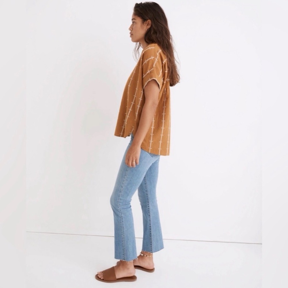 Brown Patterned Women's Top - Picture 4 of 4